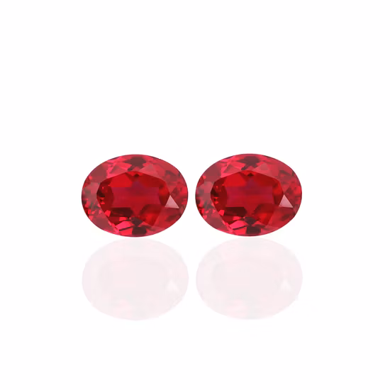 Lab Created Ruby Oval Cut Lab Grown Ruby Gemstone for DIY Jewelry Making