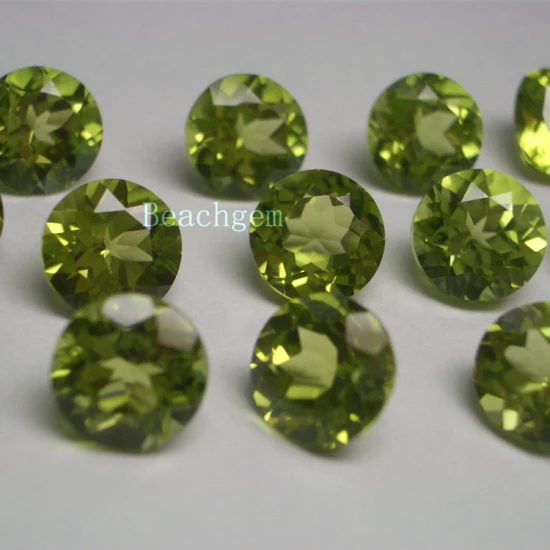 Peridoto ovalado de piedras preciosas sueltas de 4x6 mm para joyería