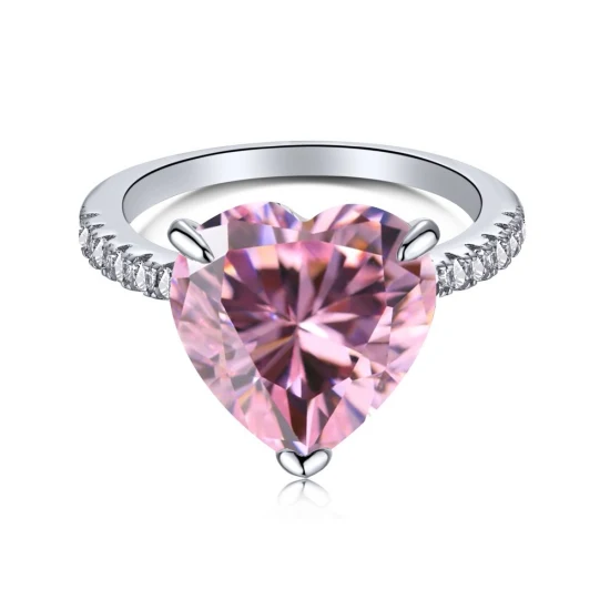 Anillos llenos de diamantes con 8 corazones y 8 flechas de circón para anillos de boda y compromiso