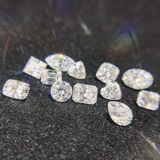 Precio de fábrica $5 por quilate Gra redondo brillante diamante corte D Color Moissanite piedra suelta 1CT 2CT 3CT
